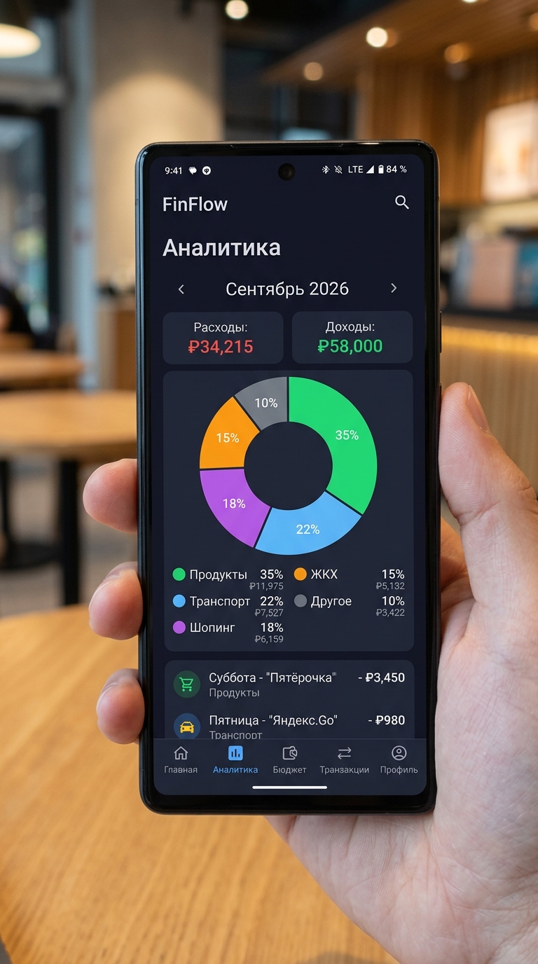 FinFlow — аналитика расходов по категориям